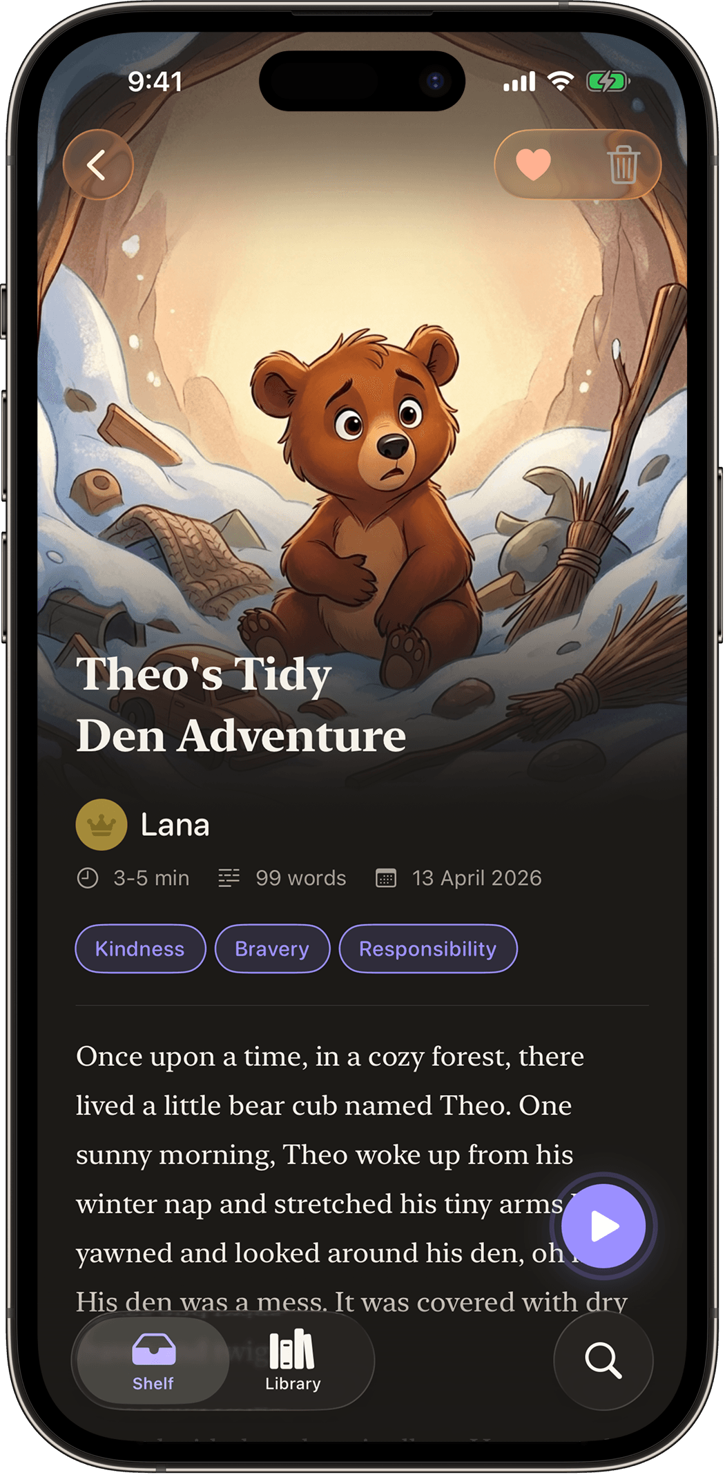Kiddiel App Mockup Dark